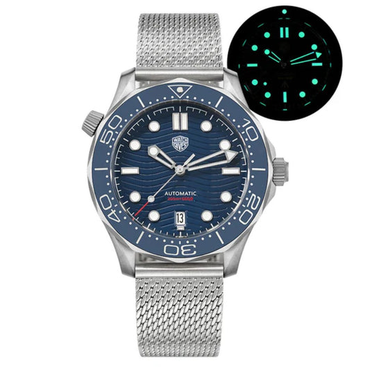 Watchdives WD007 Titanium NTTD Dive Watch - Mesh strap