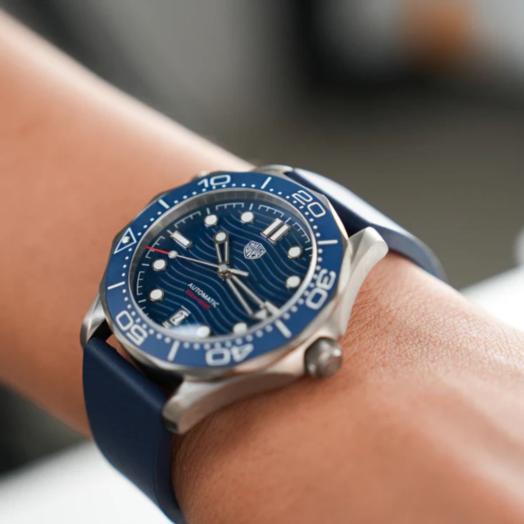 Watchdives WD007 Titanium NTTD Dive Watch - Mesh strap