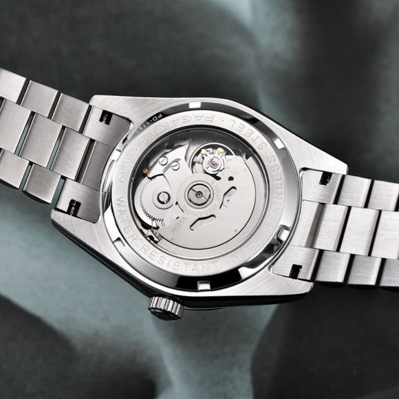 Pagani Design DD40 PD-1783 Men's Luxury Automatic Watch with AR Sapphire Glass and NH36A Movement - Rose Gold - Blue