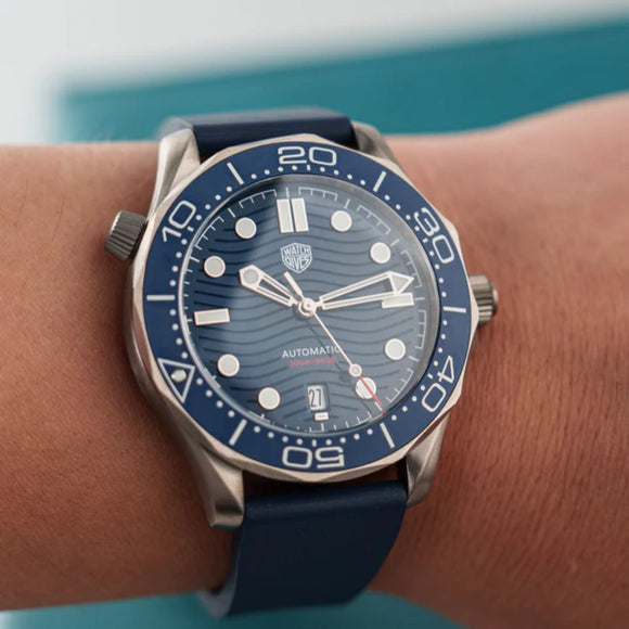 Watchdives WD007 Titanium NTTD Dive Watch - Mesh strap