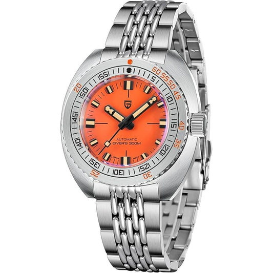 Pagani Design 1719 Men's 42 mm Automatic Wristwatch with Stainless Steel Bracelet Sapphire Crystal