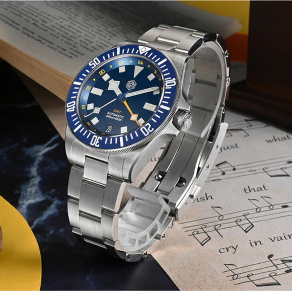 Watchdives x San Martin 39mm NH34 GMT Dive Watch SN0121B