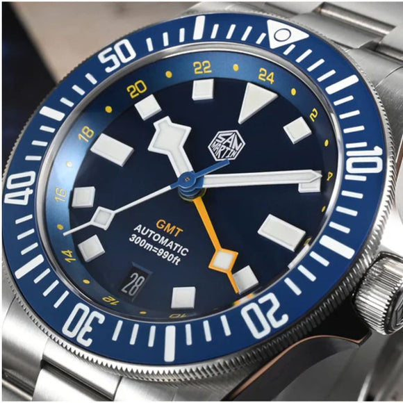 Watchdives x San Martin 39mm NH34 GMT Dive Watch SN0121B