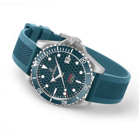 SEATURTLE.OCEAN(TITANIUM) - Automatic Titanium Diver Watch | Sea Blue
