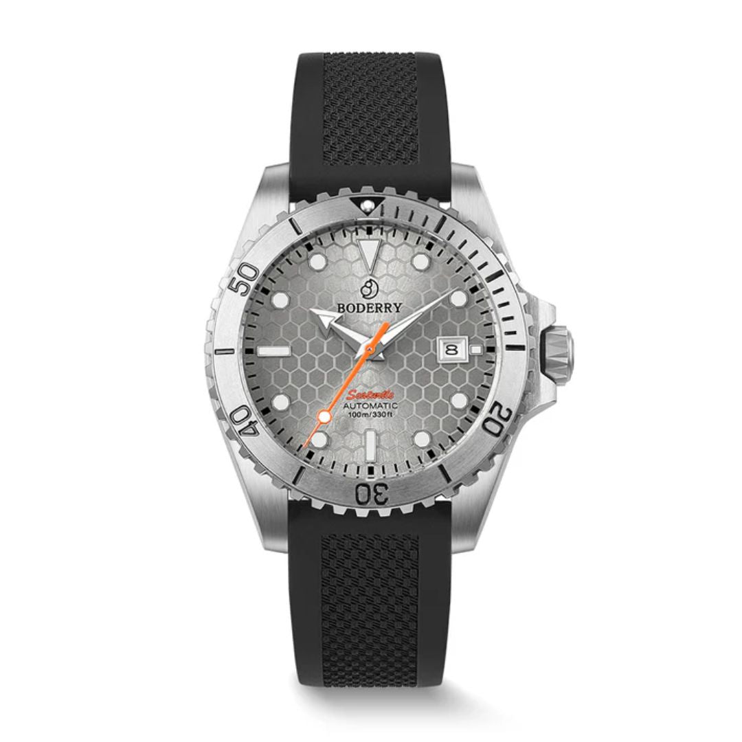 SEATURTLE.OCEAN(TITANIUM) - Automatic Titanium Diver Watch | Titanium Gray