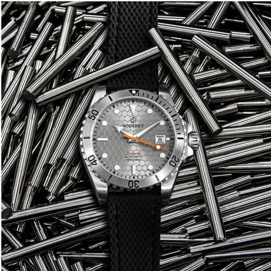 SEATURTLE.OCEAN(TITANIUM) - Automatic Titanium Diver Watch | Titanium Gray
