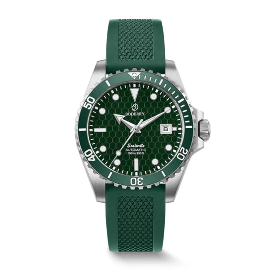 SEATURTLE.OCEAN(TITANIUM) - Automatic Titanium Diver Watch | Turtle Green