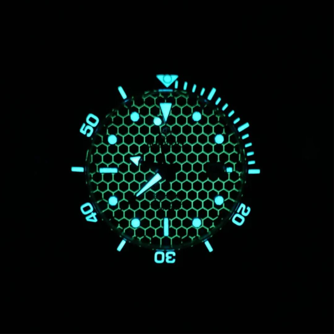 SEATURTLE.OCEAN(TITANIUM) - Automatic Titanium Diver Watch | Turtle Green