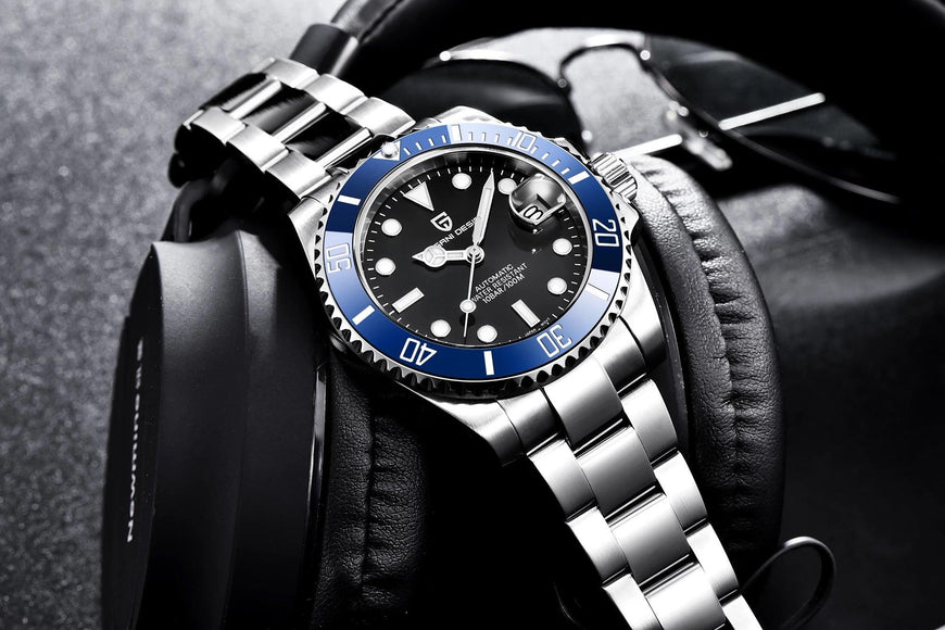 Pagani Design Waterproof Mechanical Automatic Watch Stainless Steel Men's 40MM Watch Submariner (Bluesy) With Jubilee Bracelet