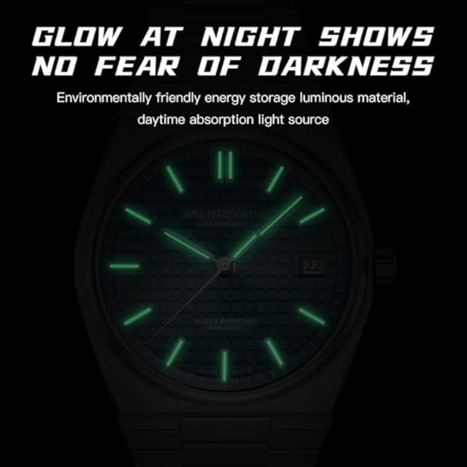 SPECHT&SOHNE  Men's Mechanical Wristwatch Automatic Watches Sapphire Crystal 41MM Stainless Steel Waterproof