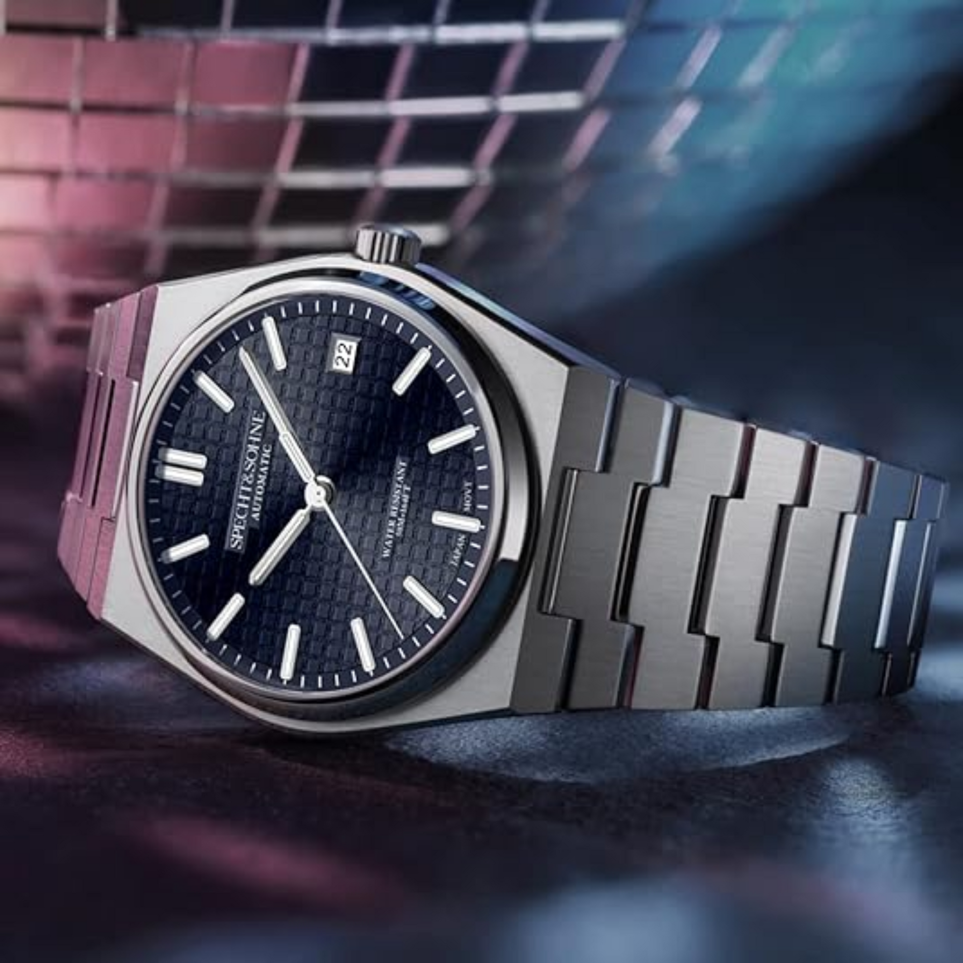 SPECHT&SOHNE  Men's Mechanical Wristwatch Automatic Watches Sapphire Crystal 41MM Stainless Steel Waterproof