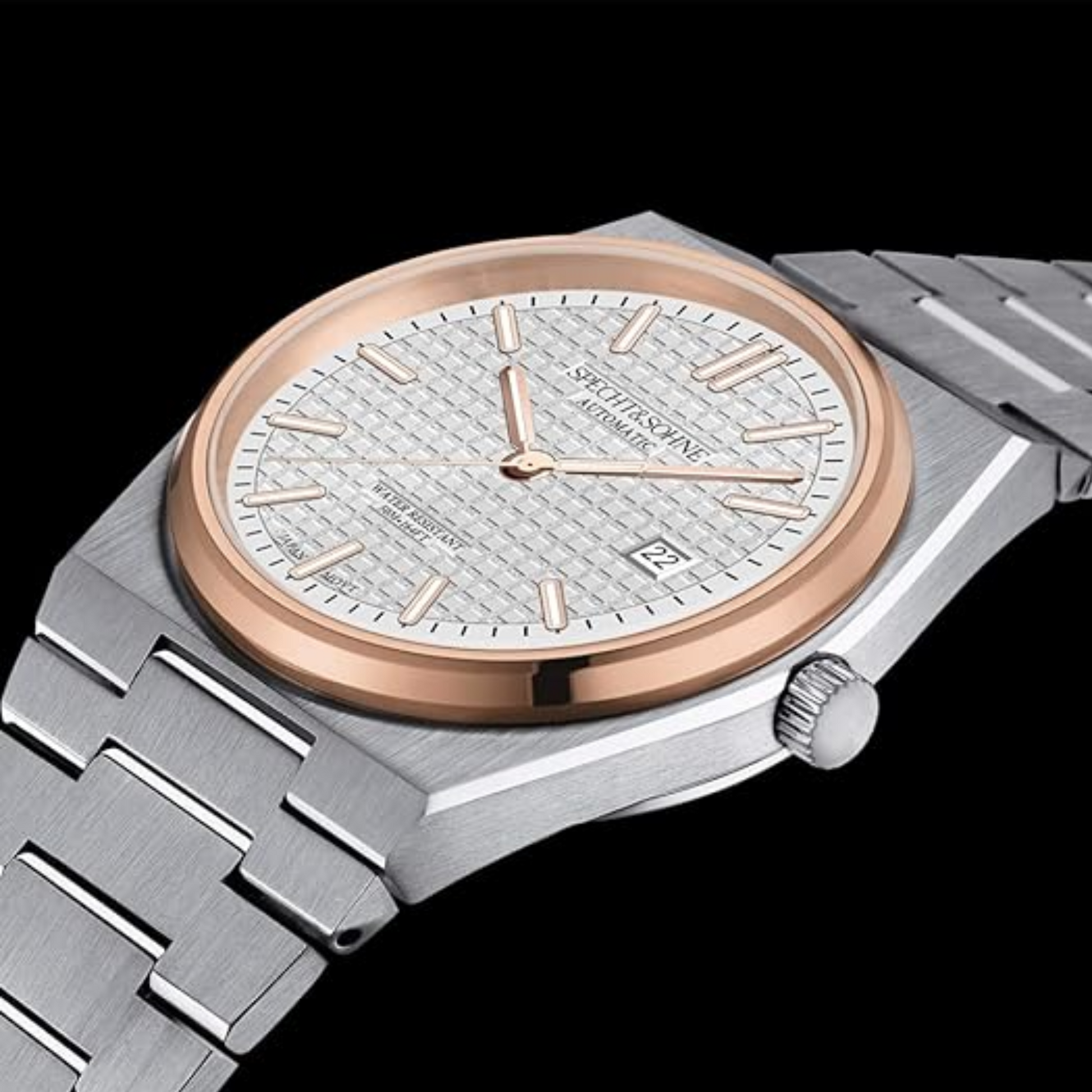 SPECHT&SOHNE  Men's Mechanical Wristwatch Automatic Watches Sapphire Crystal 41MM Stainless Steel Waterproof