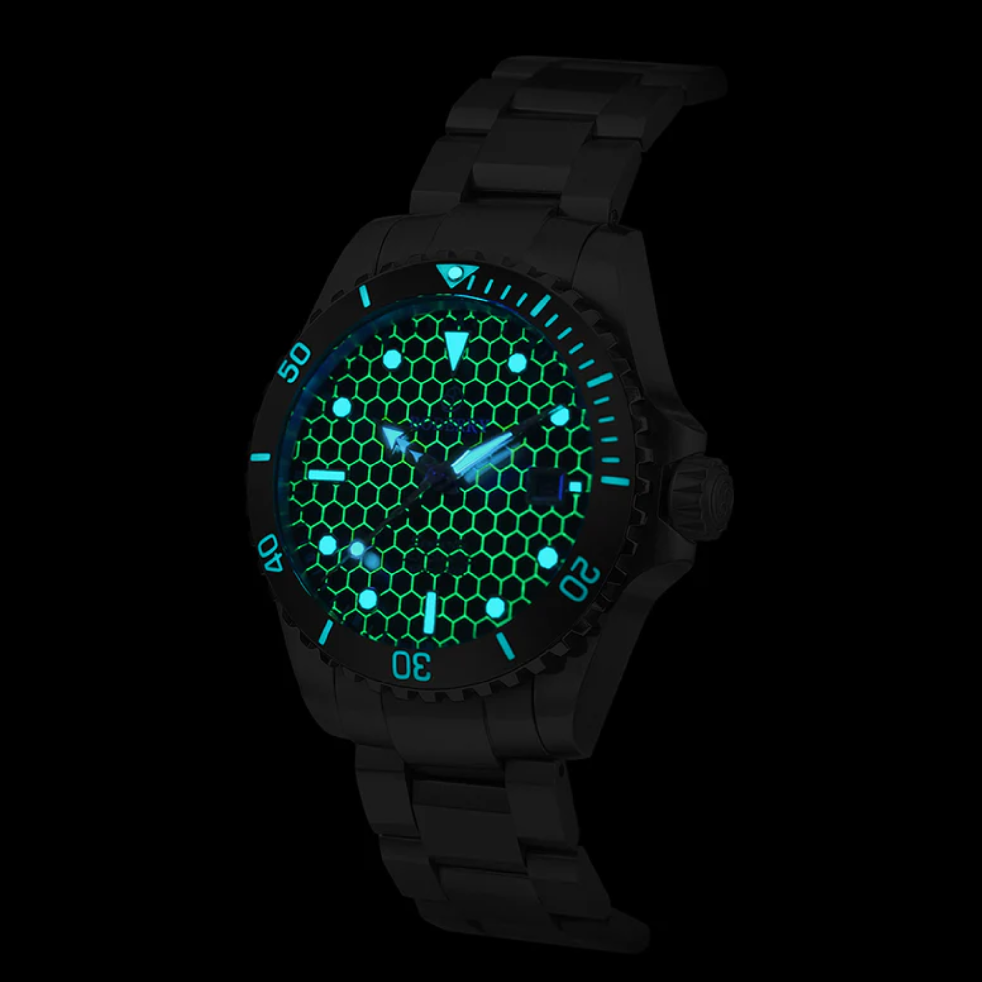 SEATURTLE.OCEAN(TITANIUM) - Automatic Titanium Diver Watch | Titanium Gray/Ti-bracelet