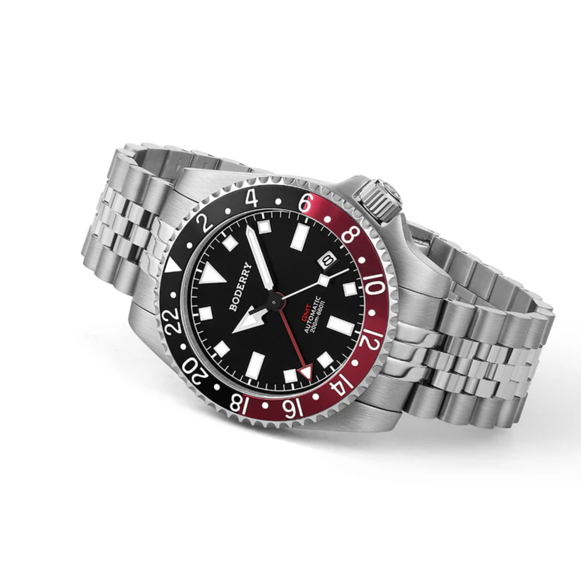 ADMIRAL GMT - 200M Waterproof Titanium Automatic Diver Watch | Black