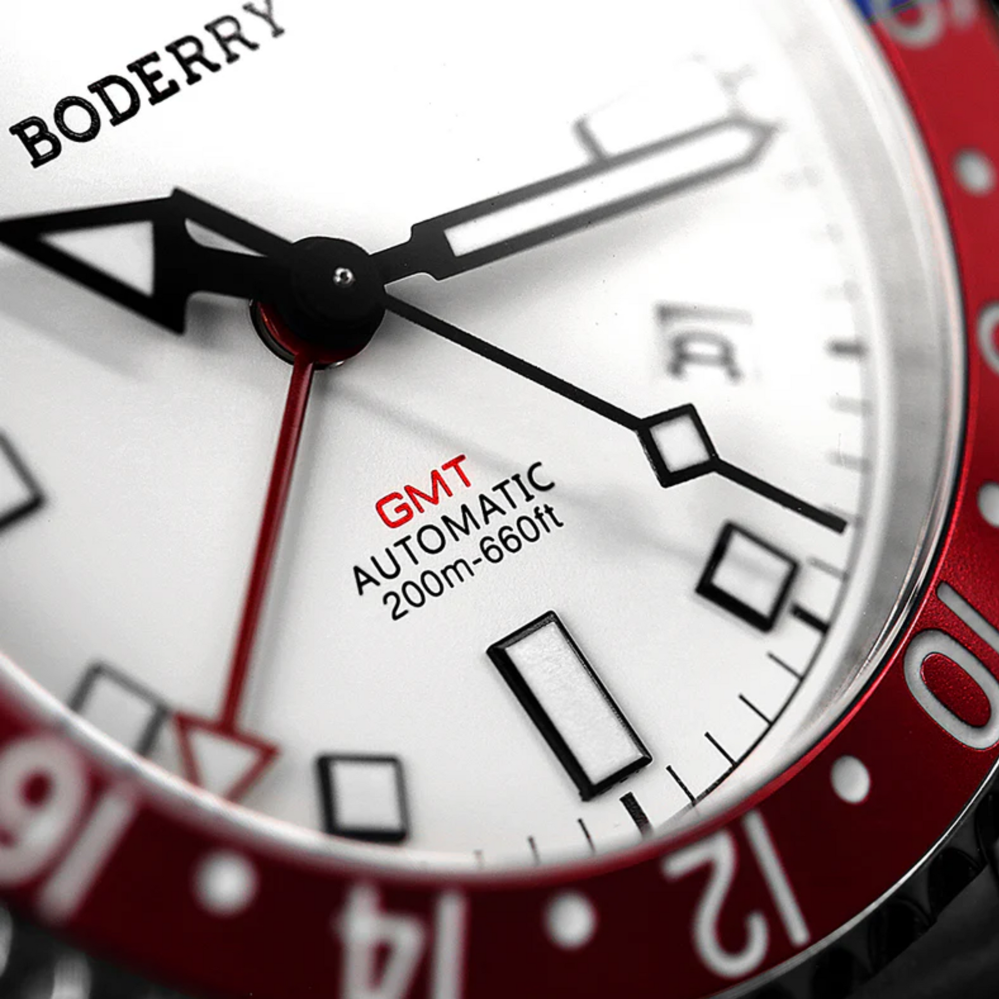ADMIRAL GMT - 200M Waterproof Titanium Automatic Diver Watch | White