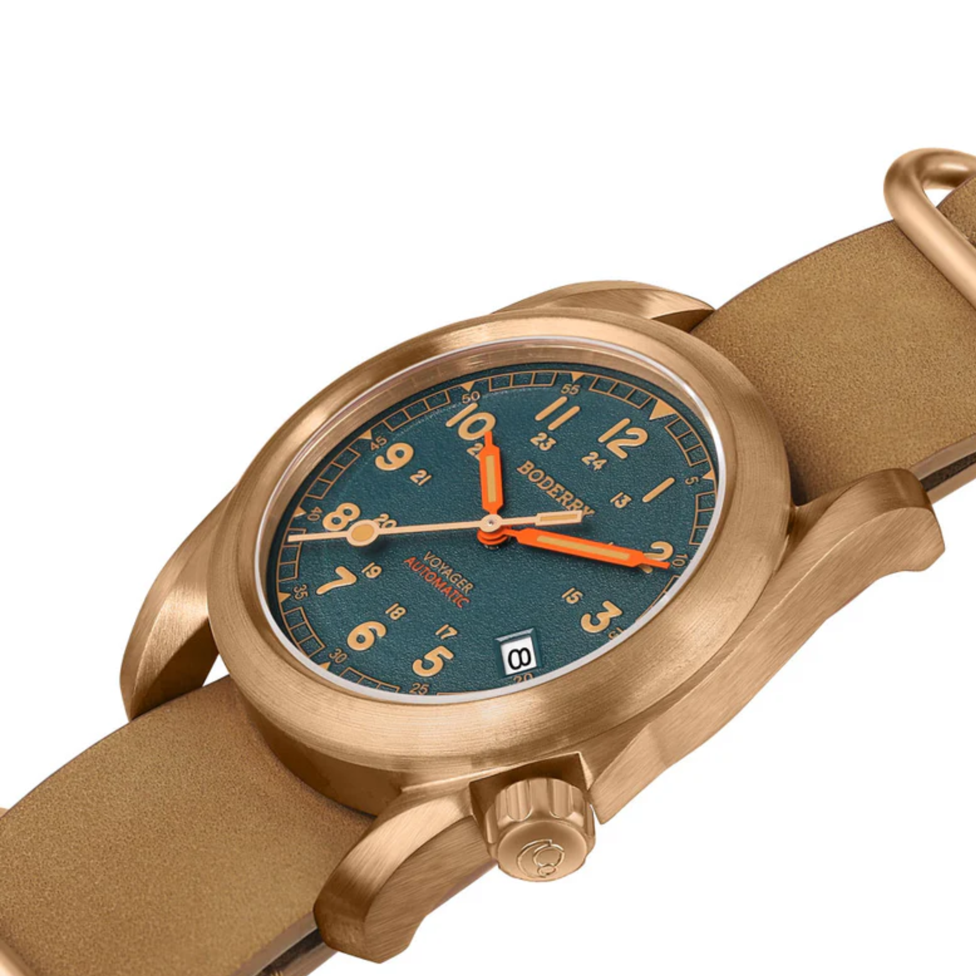 VOYAGER - 100M Waterproof Bronze Automatic Field Watch | Sandstone Green