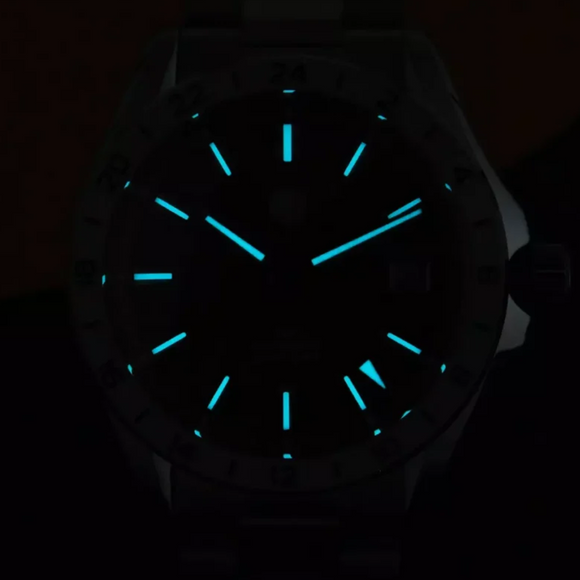 San Martin New 39mm Luxury Men’s Business Dress GMT Watch NH34 Automatic Mechanical Date Windows Waterproof 100m Luminous With Red Agate and Green Jade Dial SN0129-B-1