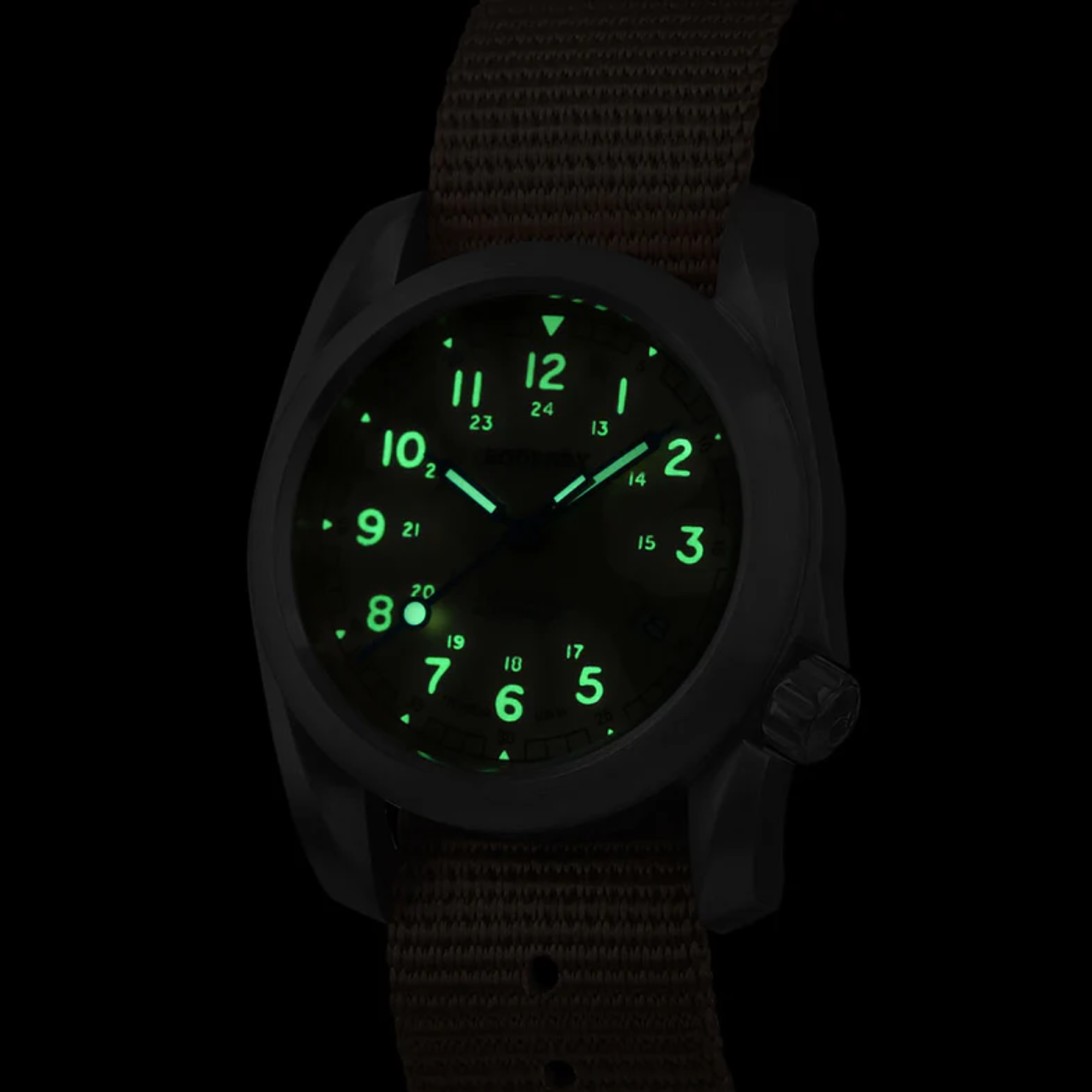 VOYAGER - 100M Waterproof Titanium Automatic Field Watch | Salmon