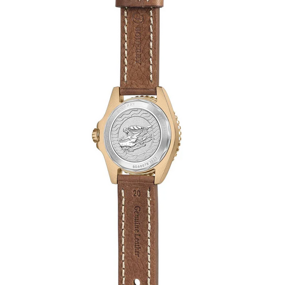 SEATURTLE.OCEAN(BRONZE) - Automatic Bronze Diver Watch | Red