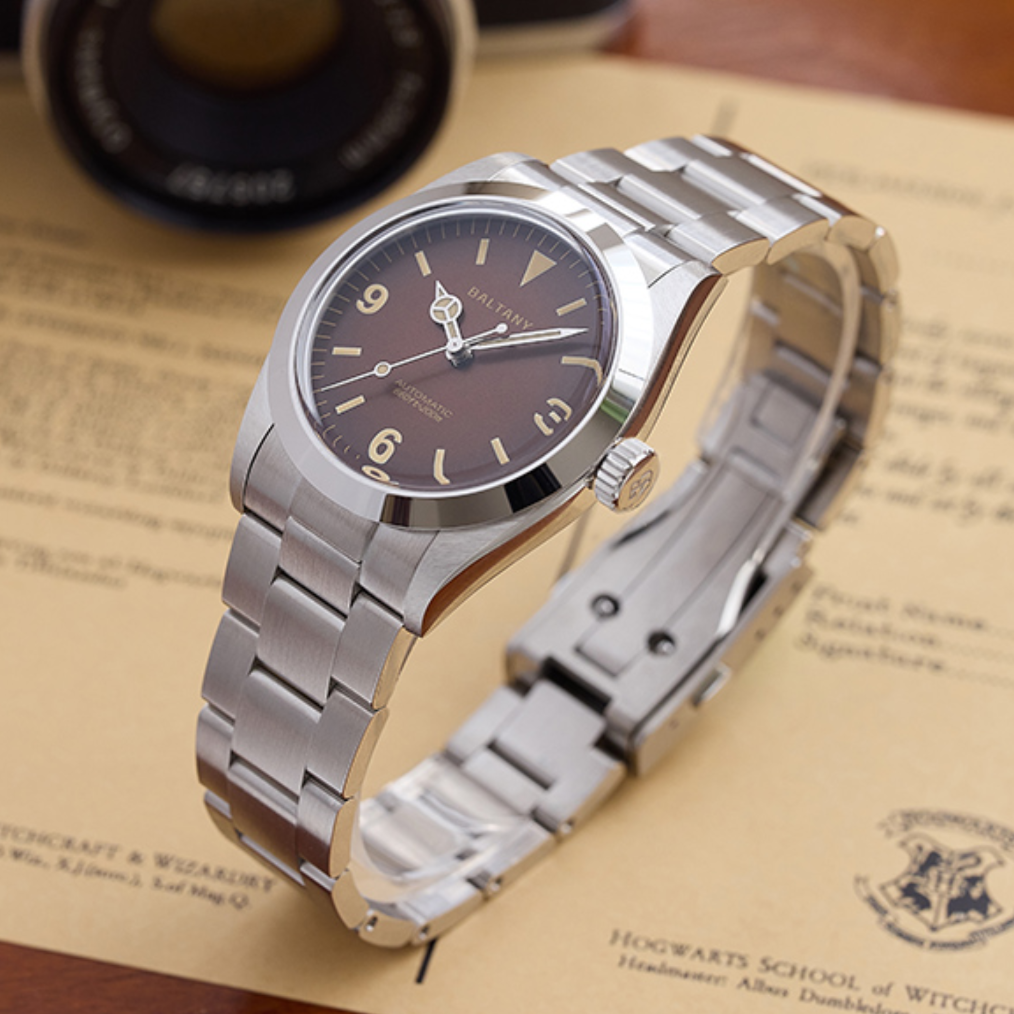 Baltany Retro 36mm Explorer Homage Watch S4066AB