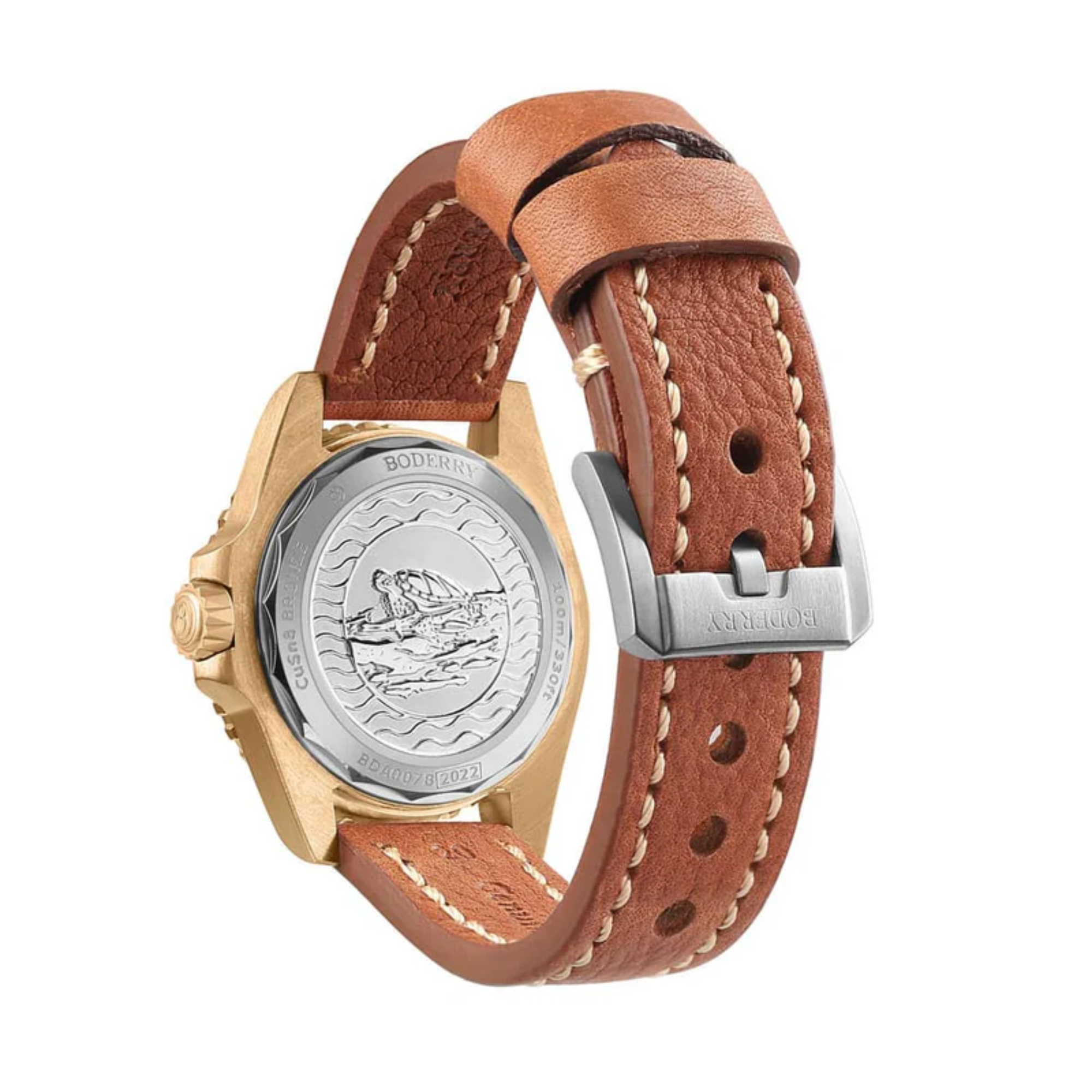 SEATURTLE.OCEAN(BRONZE) - Automatic Bronze Diver Watch | Turtle Green