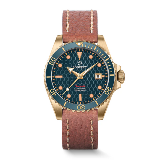 SEATURTLE.OCEAN(BRONZE) - Automatic Bronze Diver Watch | Sea Blue