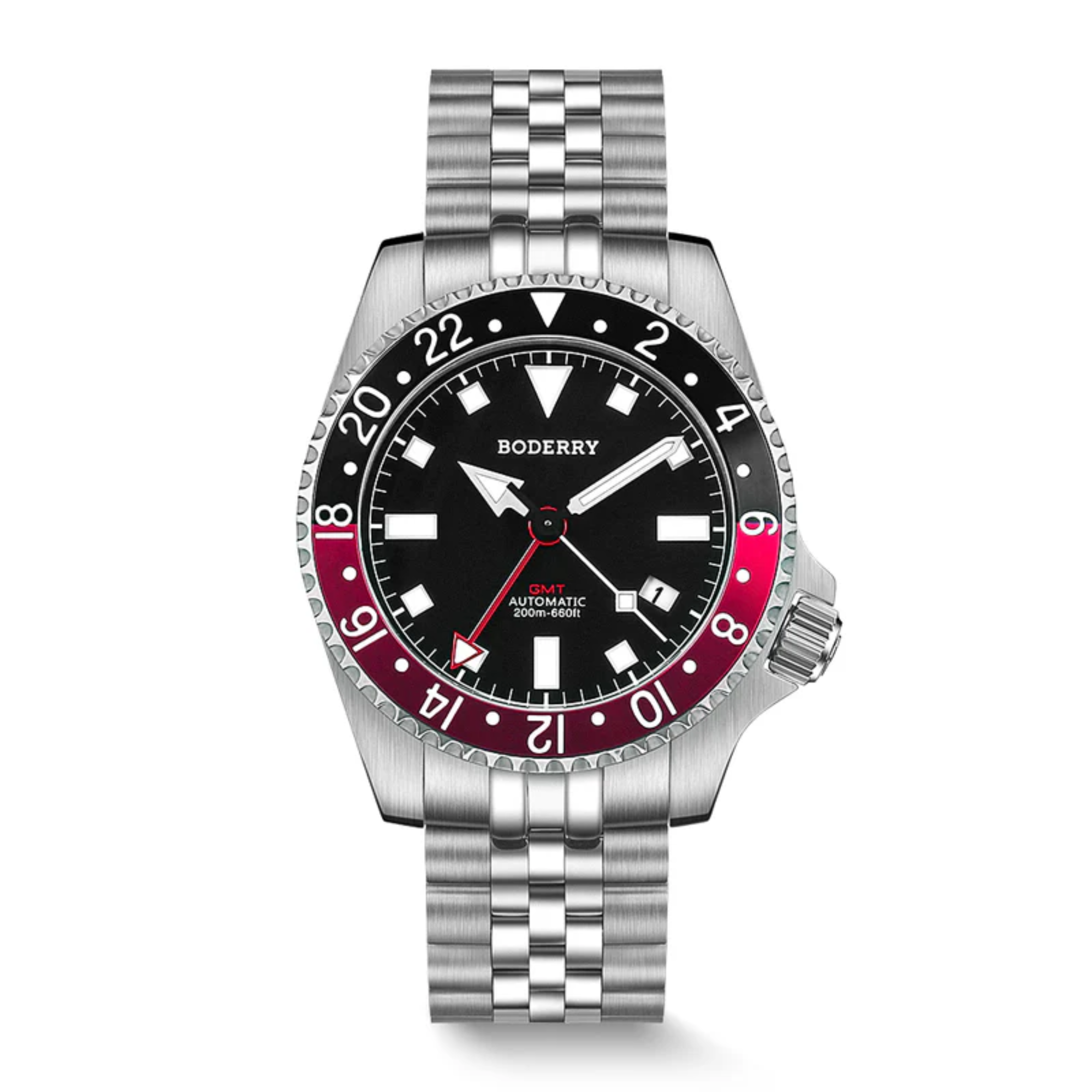 ADMIRAL GMT - 200M Waterproof Titanium Automatic Diver Watch | Black