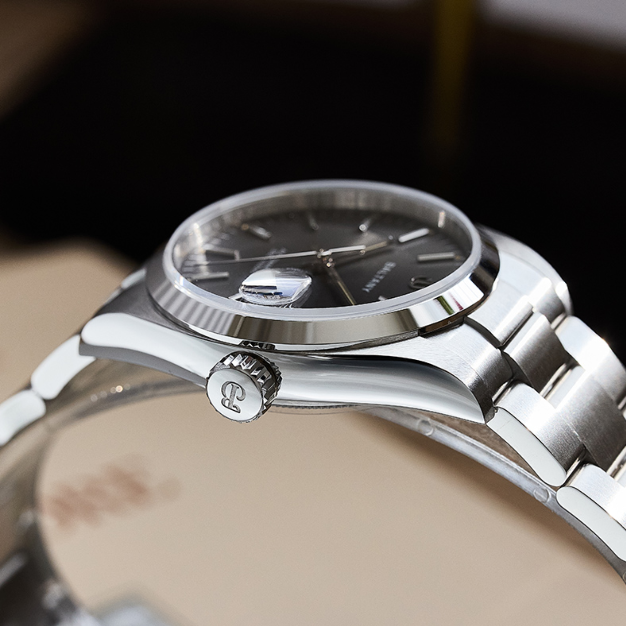 Baltany 36mm Smooth Bezel Perpetual DJ Homage Watch S4095