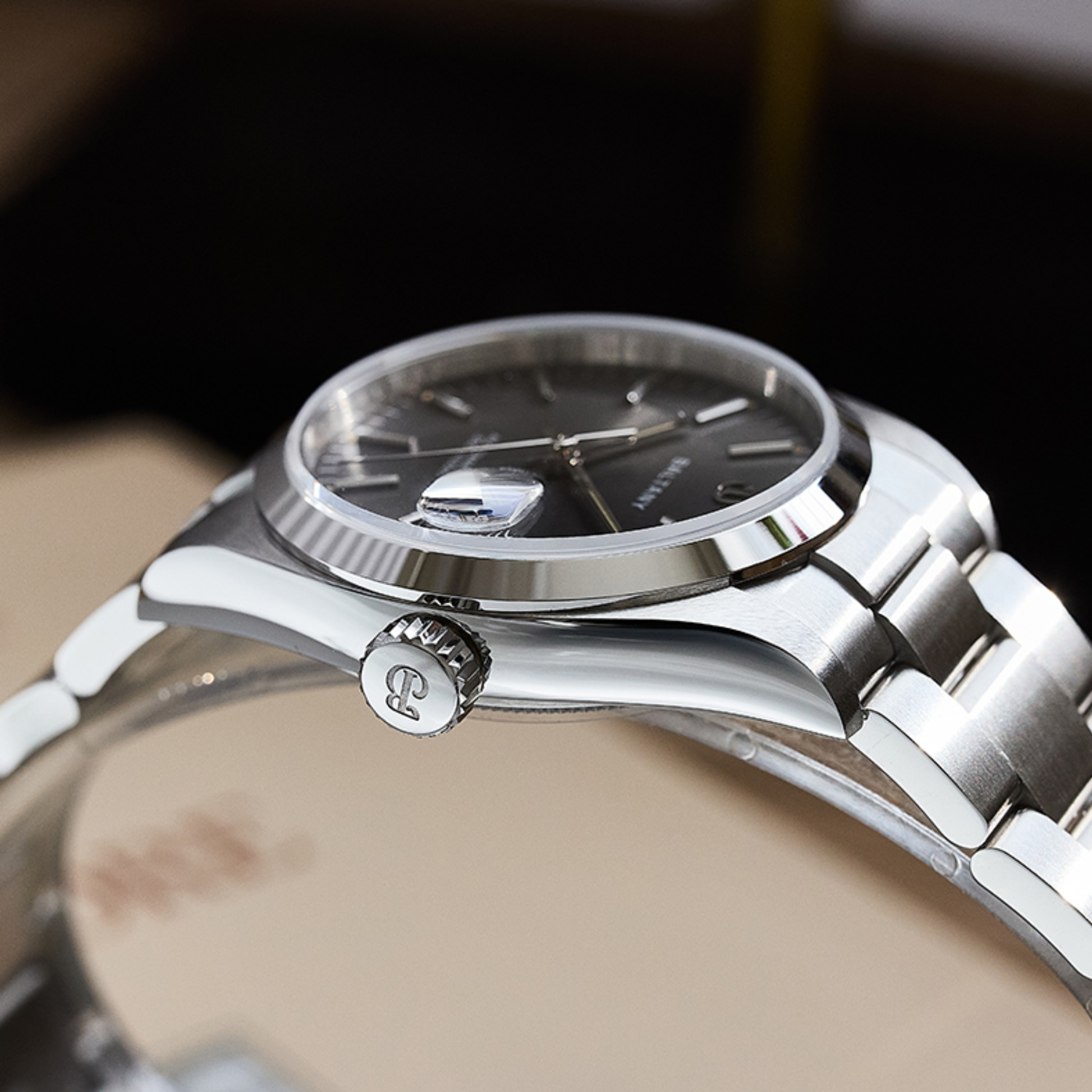 Baltany 36mm Smooth Bezel Perpetual DJ Homage Watch S4095