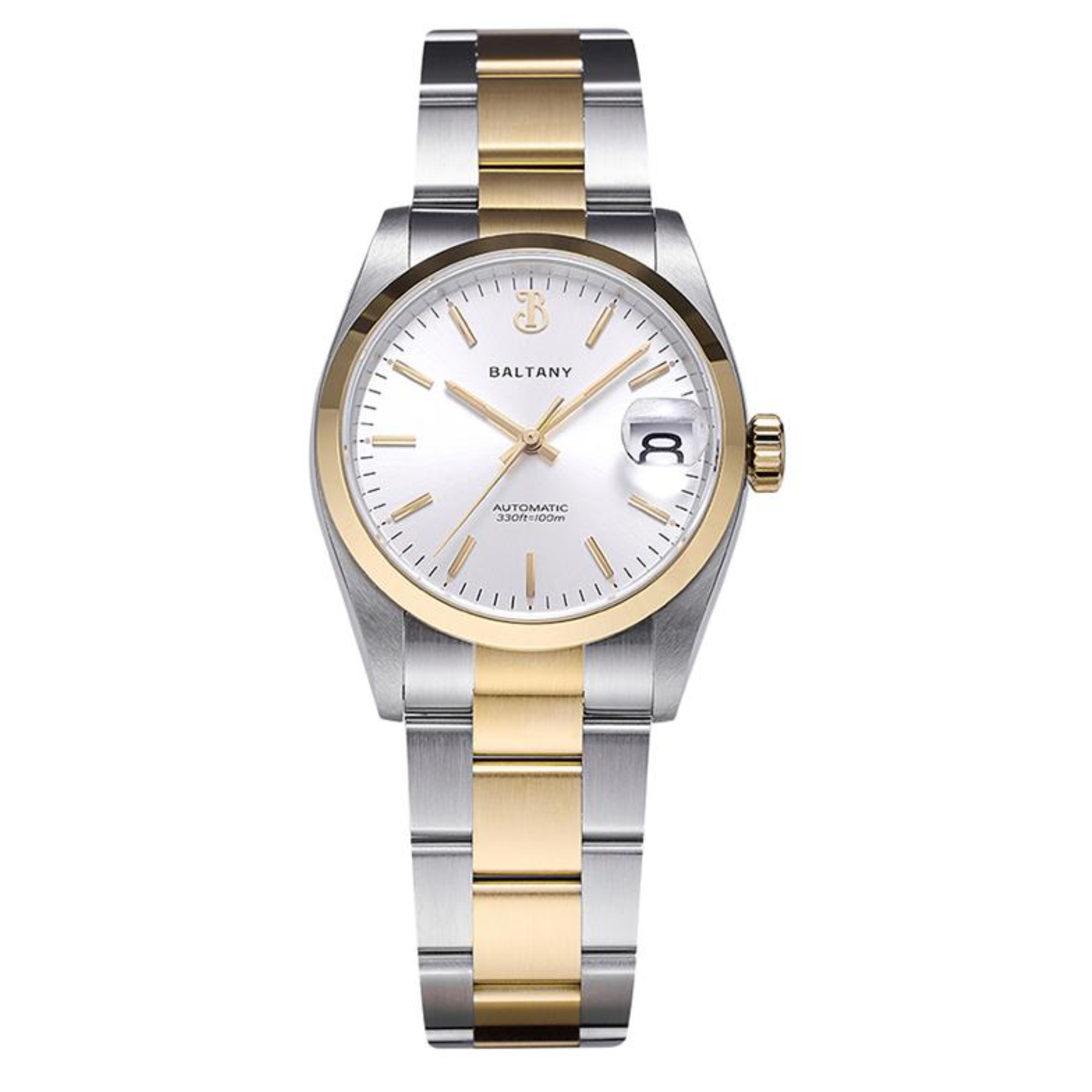 Baltany 36mm Smooth Bezel Perpetual DJ Homage Watch S4095