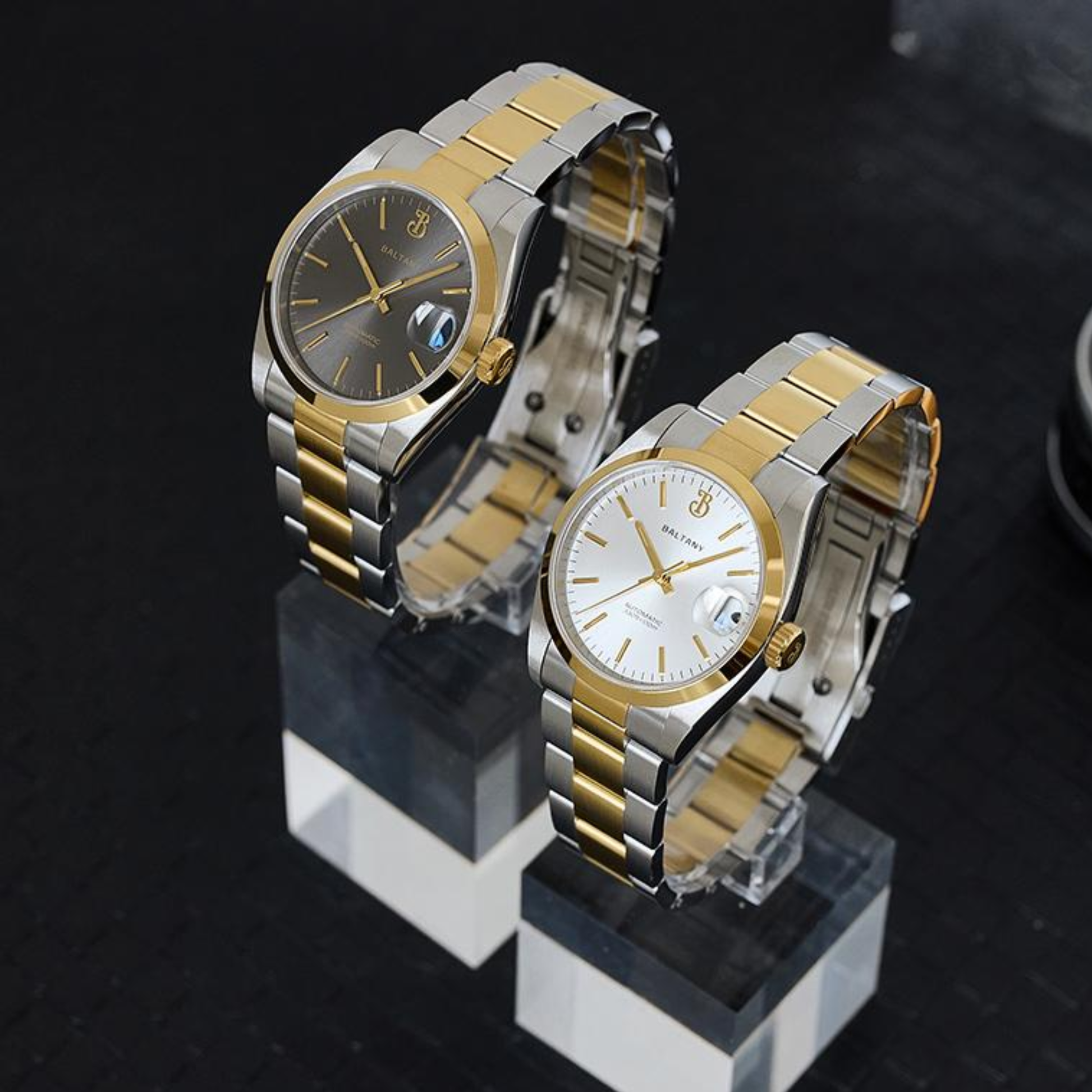 Baltany 36mm Smooth Bezel Perpetual DJ Homage Watch S4095