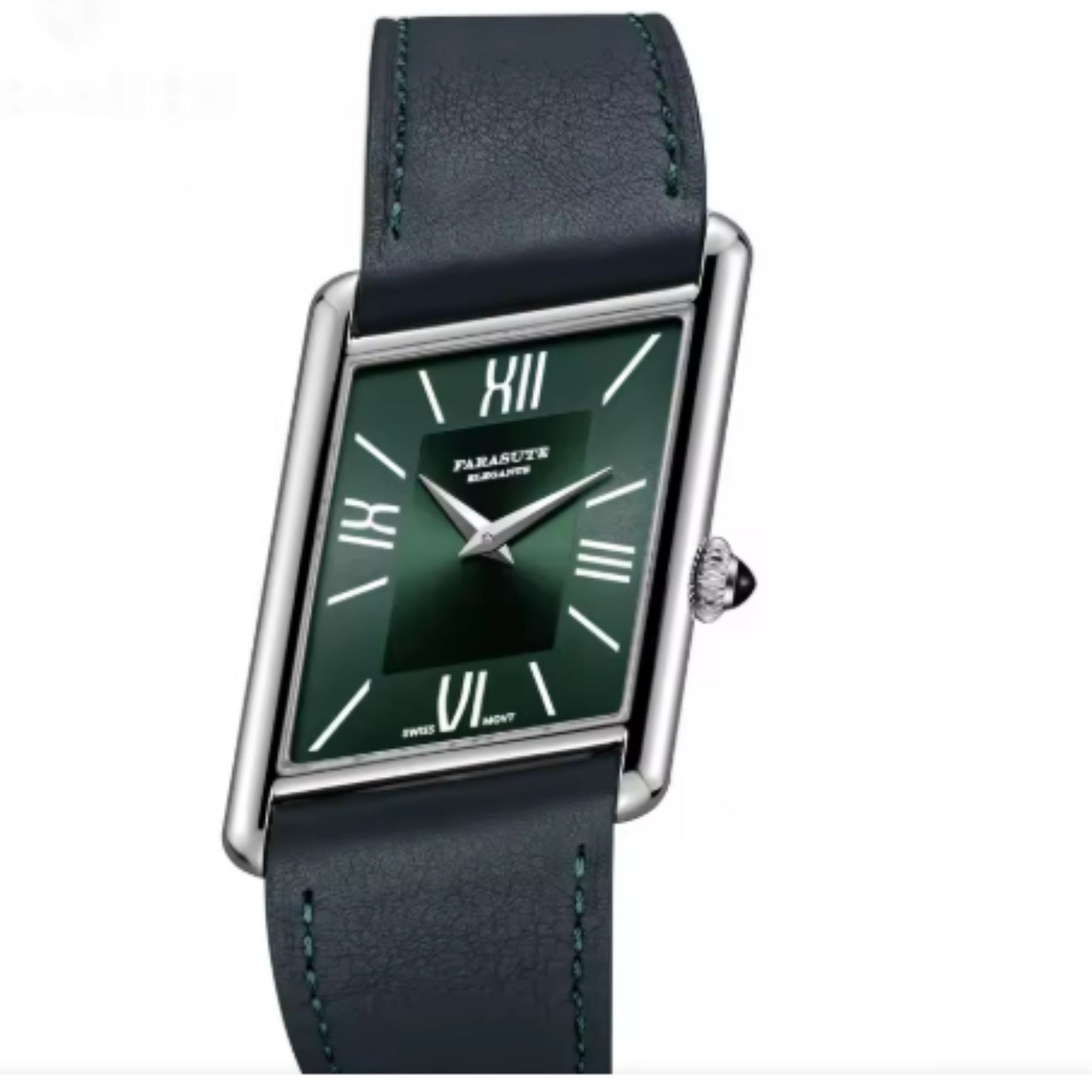 FARASUTE Men's Luxury Wristwatch with Sapphire Parallel Case - Aqua Green