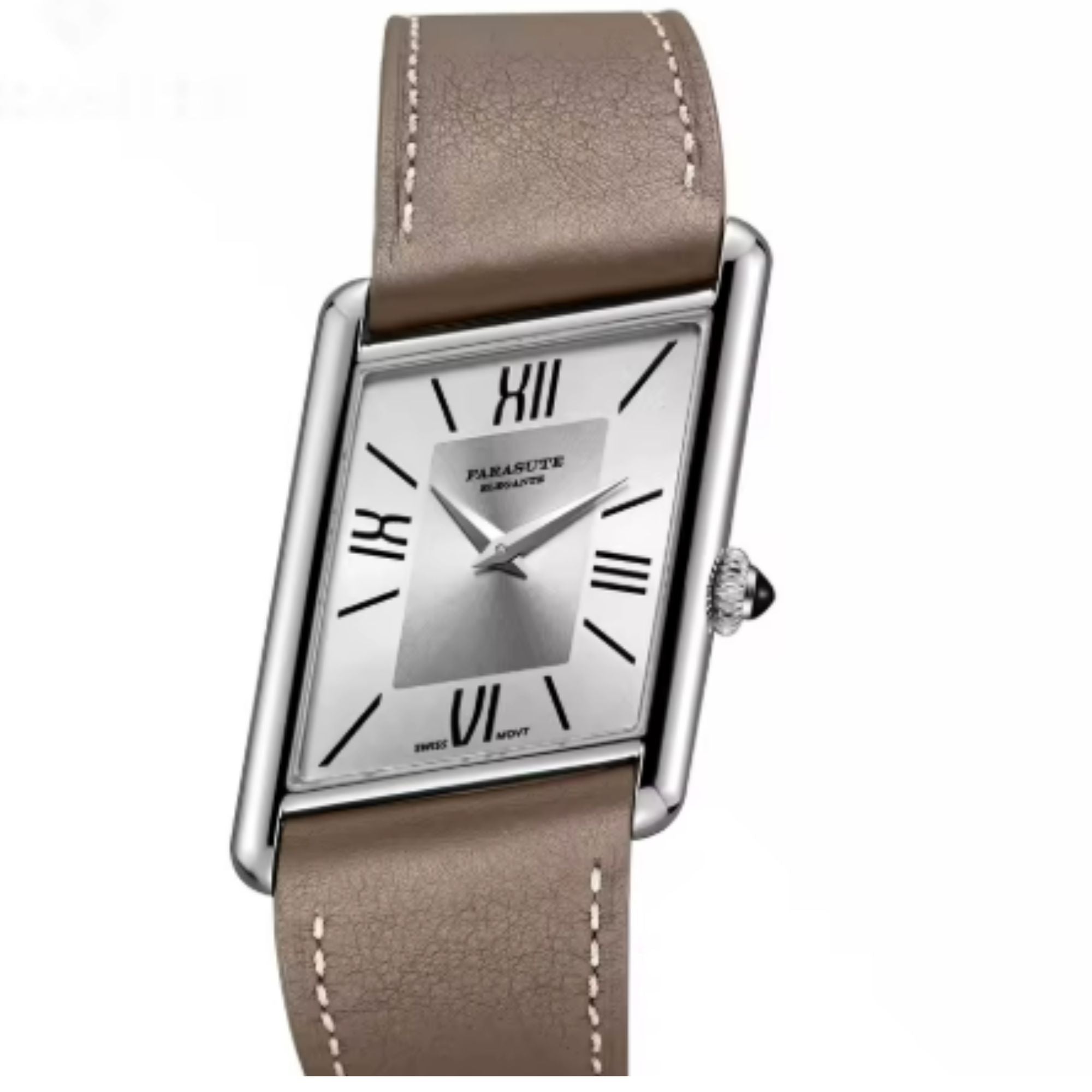 FARASUTE Men's  Luxury Wristwatch with Sapphire Parallel Case - White