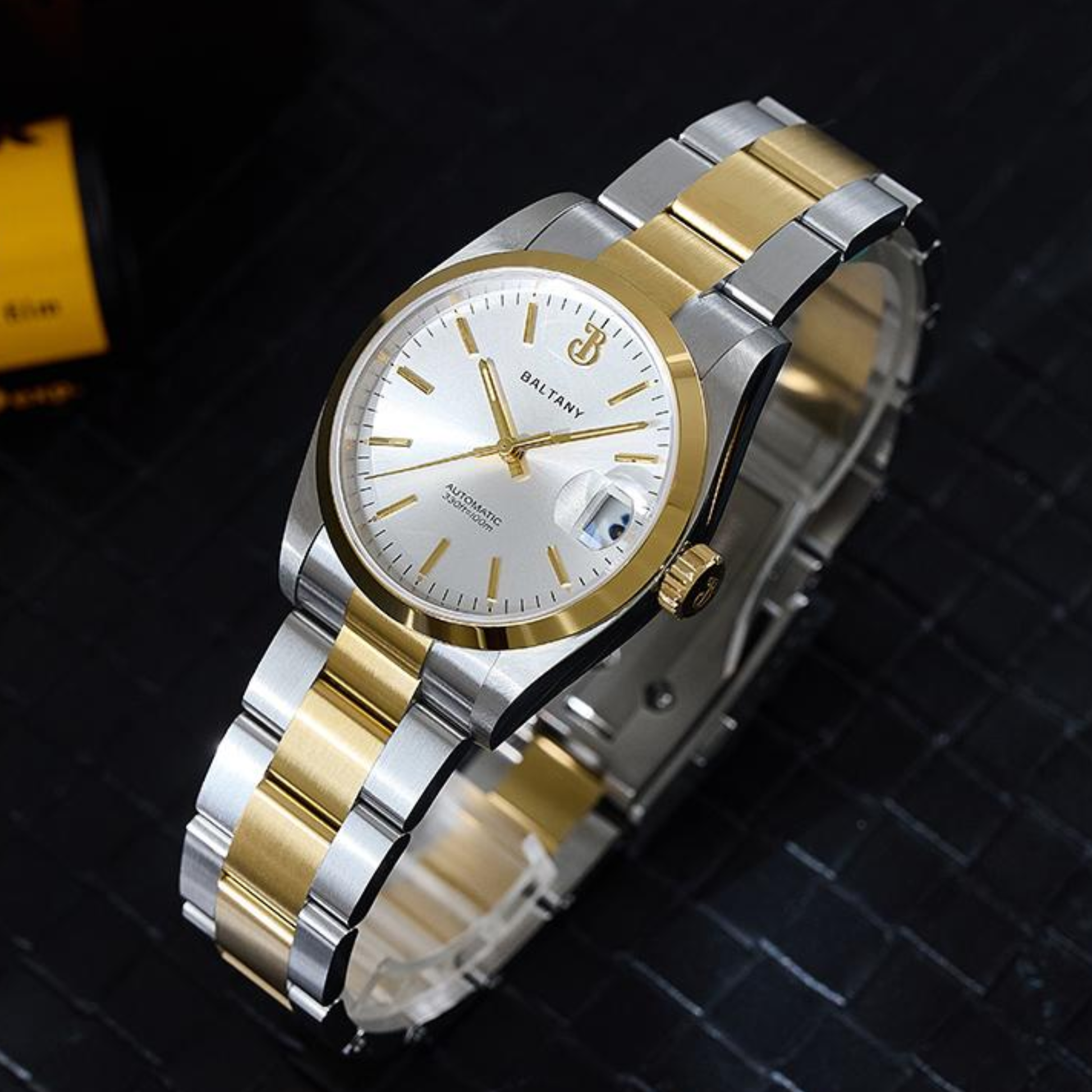 Baltany 36mm Smooth Bezel Perpetual DJ Homage Watch S4095