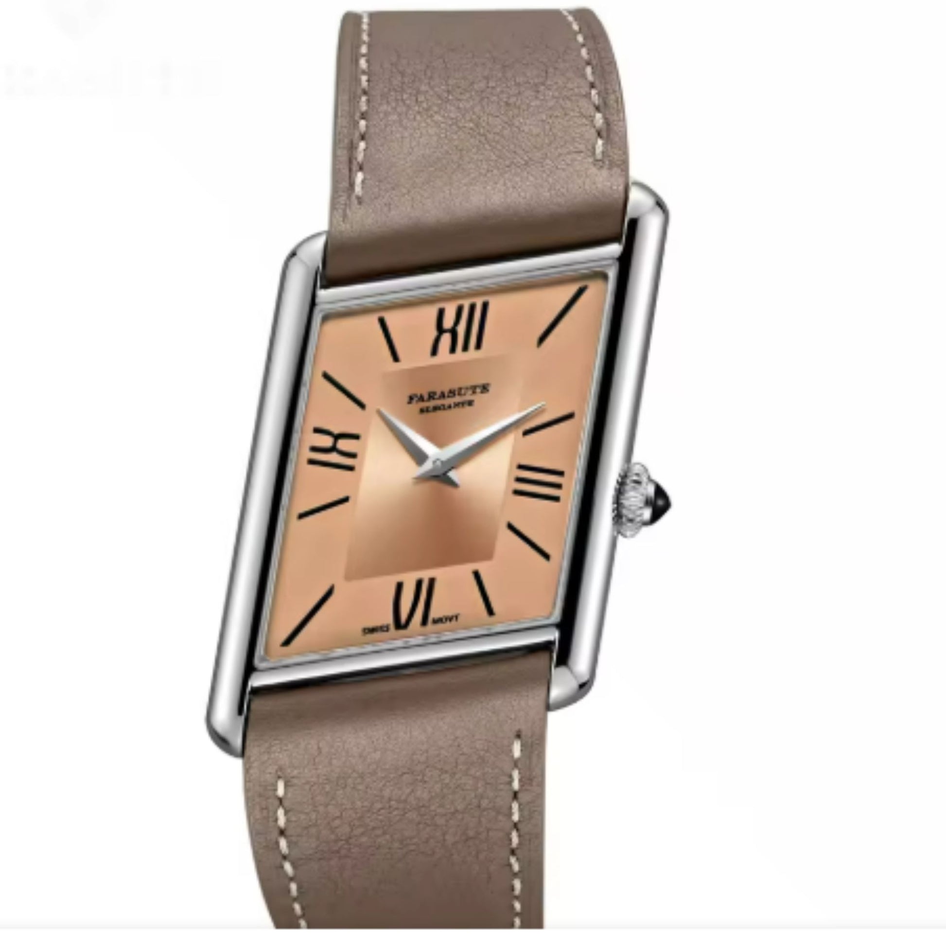 FARASUTE Men's Luxury Wristwatch with Sapphire Parallel Case - Salmon