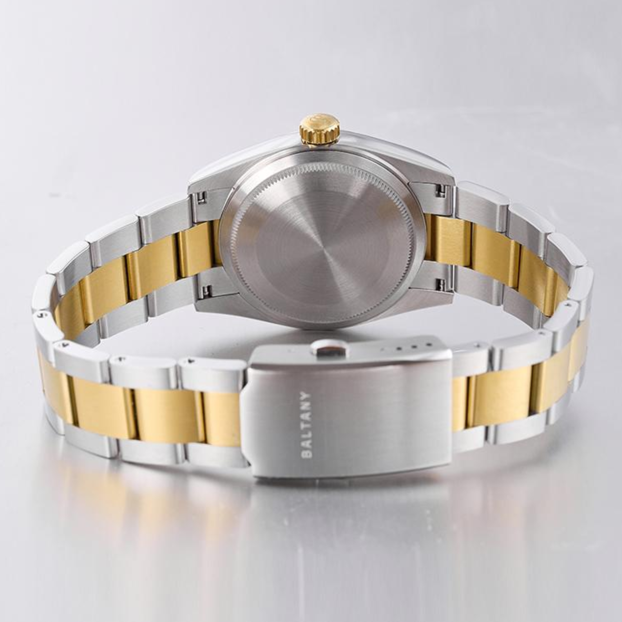 Baltany 36mm Smooth Bezel Perpetual DJ Homage Watch S4095