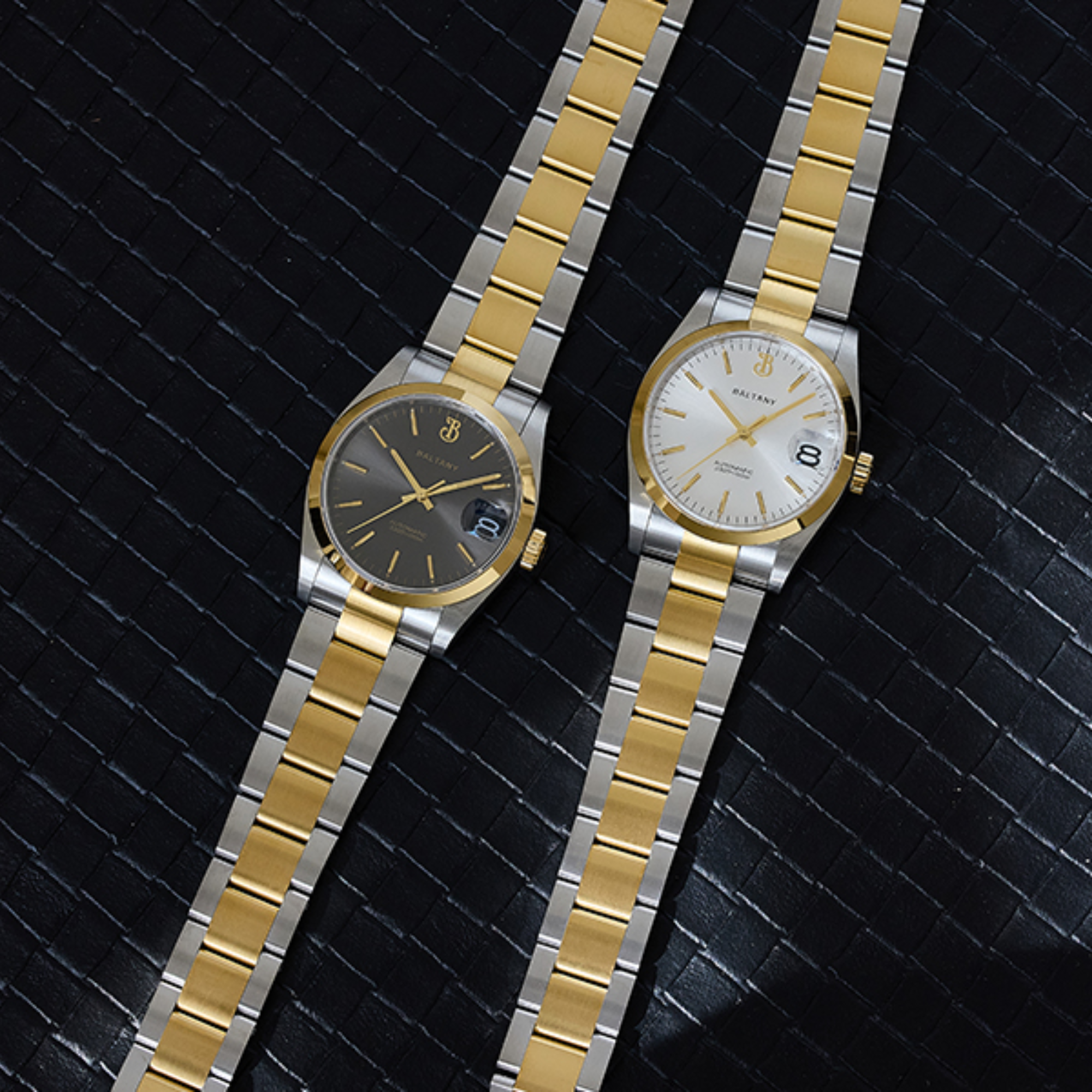 Baltany 36mm Smooth Bezel Perpetual DJ Homage Watch S4095