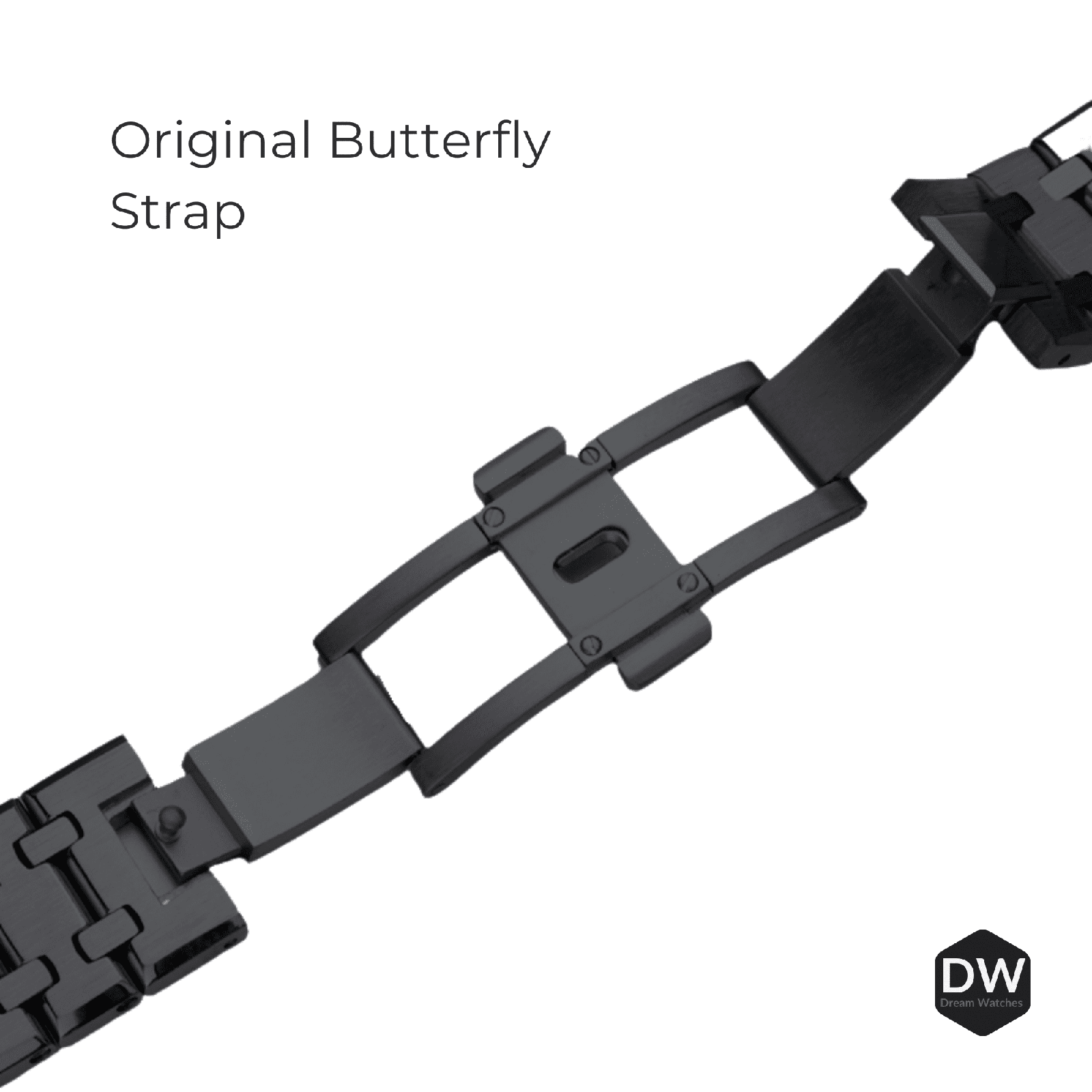 Mod Kit Metal Watchband and Metal Case for G-shock GM-2100 and GM-2110/B-2100 " Casioak" (Black Silver Bracelet)