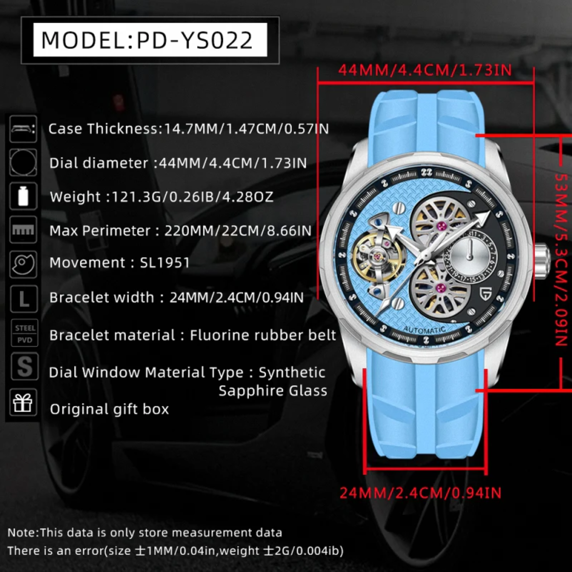 PD-YS022 Mechanical Tourbillon Watch