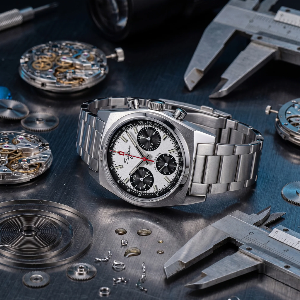 Sugess Chrono Heritage S419 Chronograph Panda Dial