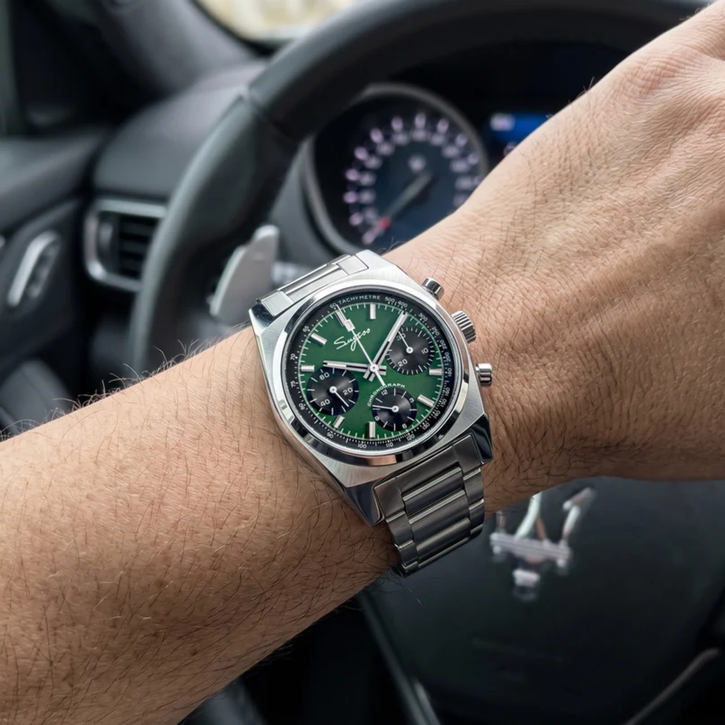 Chrono Heritage S419 Chronograph Green Dial
