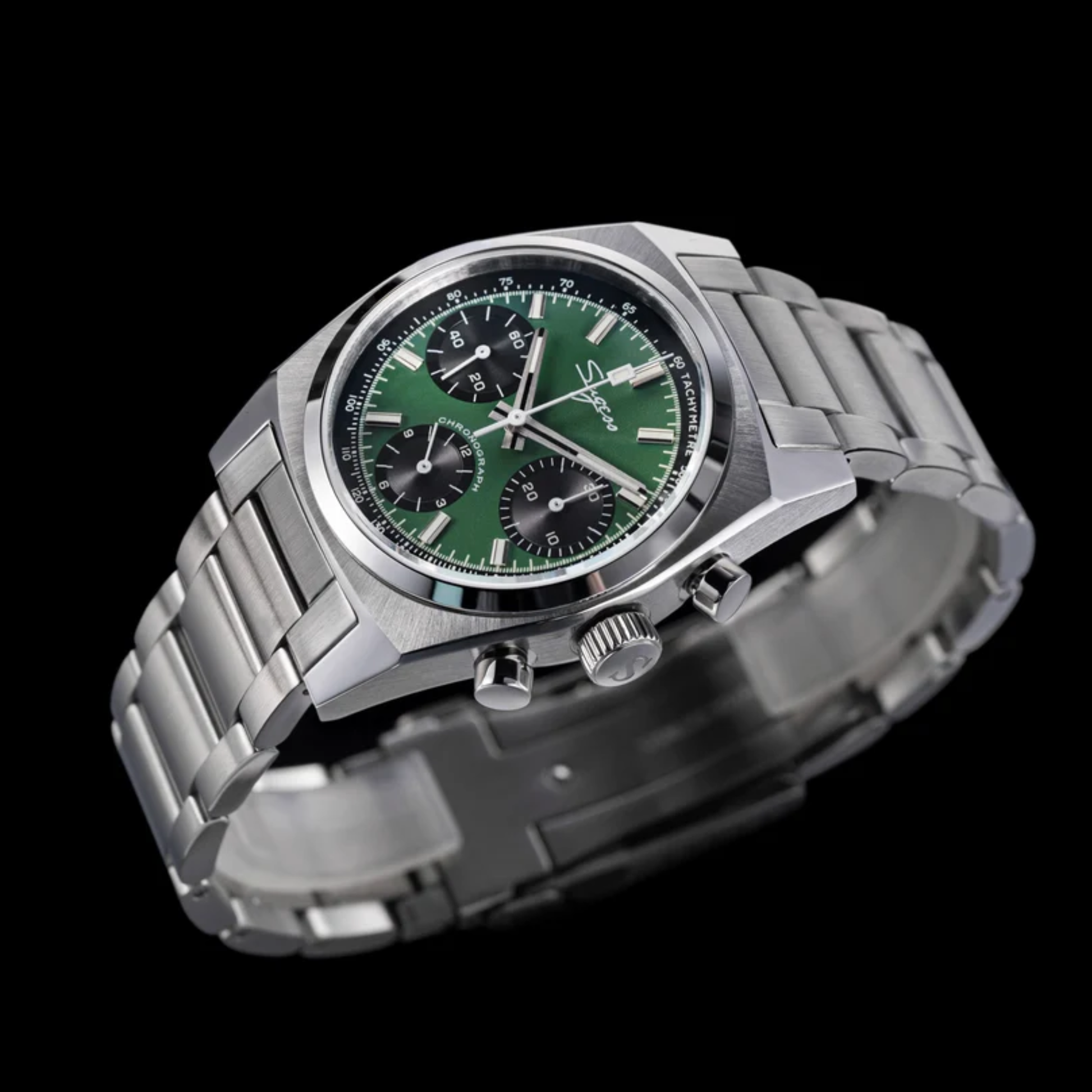 Chrono Heritage S419 Chronograph Green Dial