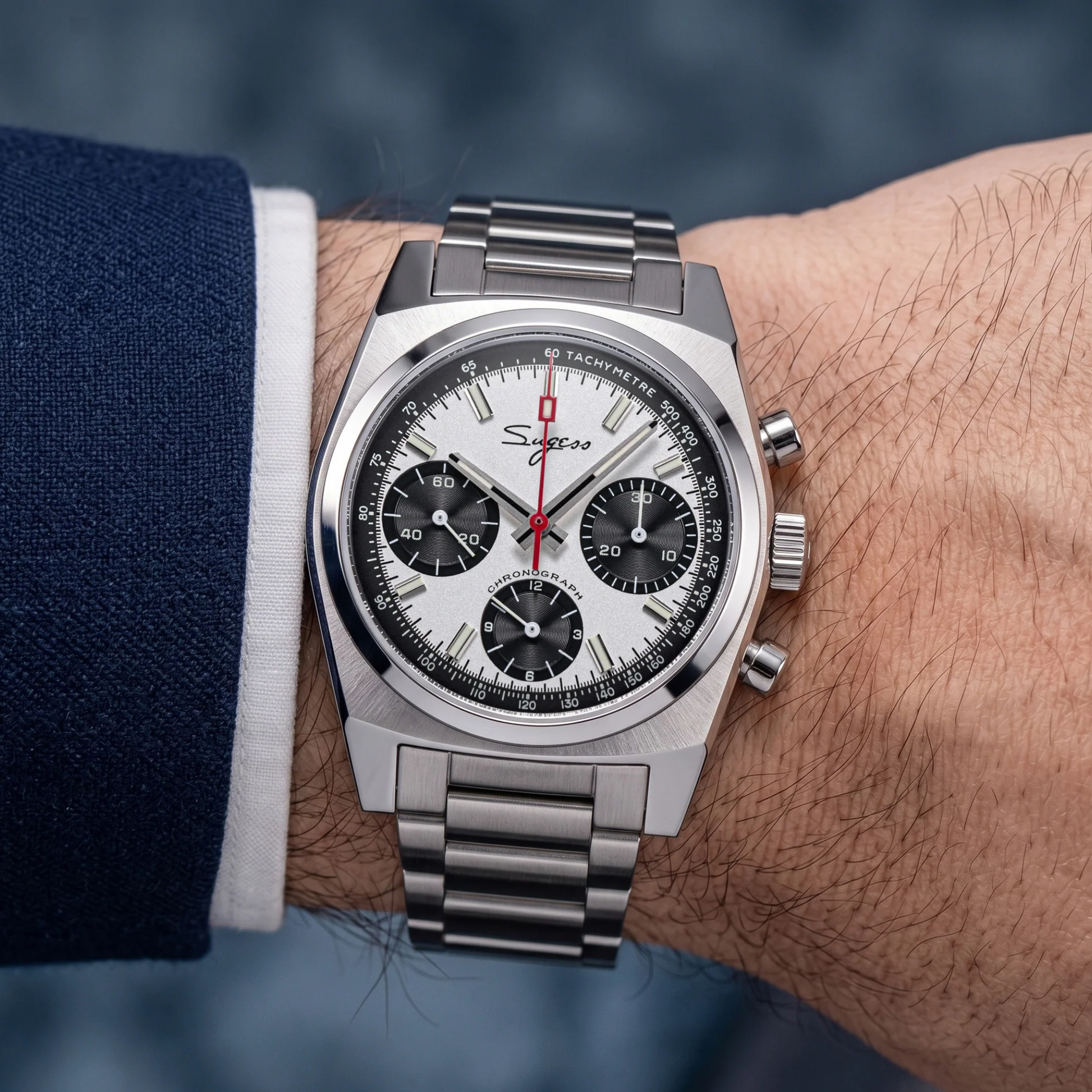 Sugess Chrono Heritage S419 Chronograph Panda Dial