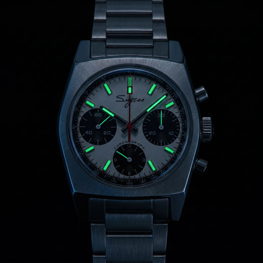 Sugess Chrono Heritage S419 Chronograph Panda Dial