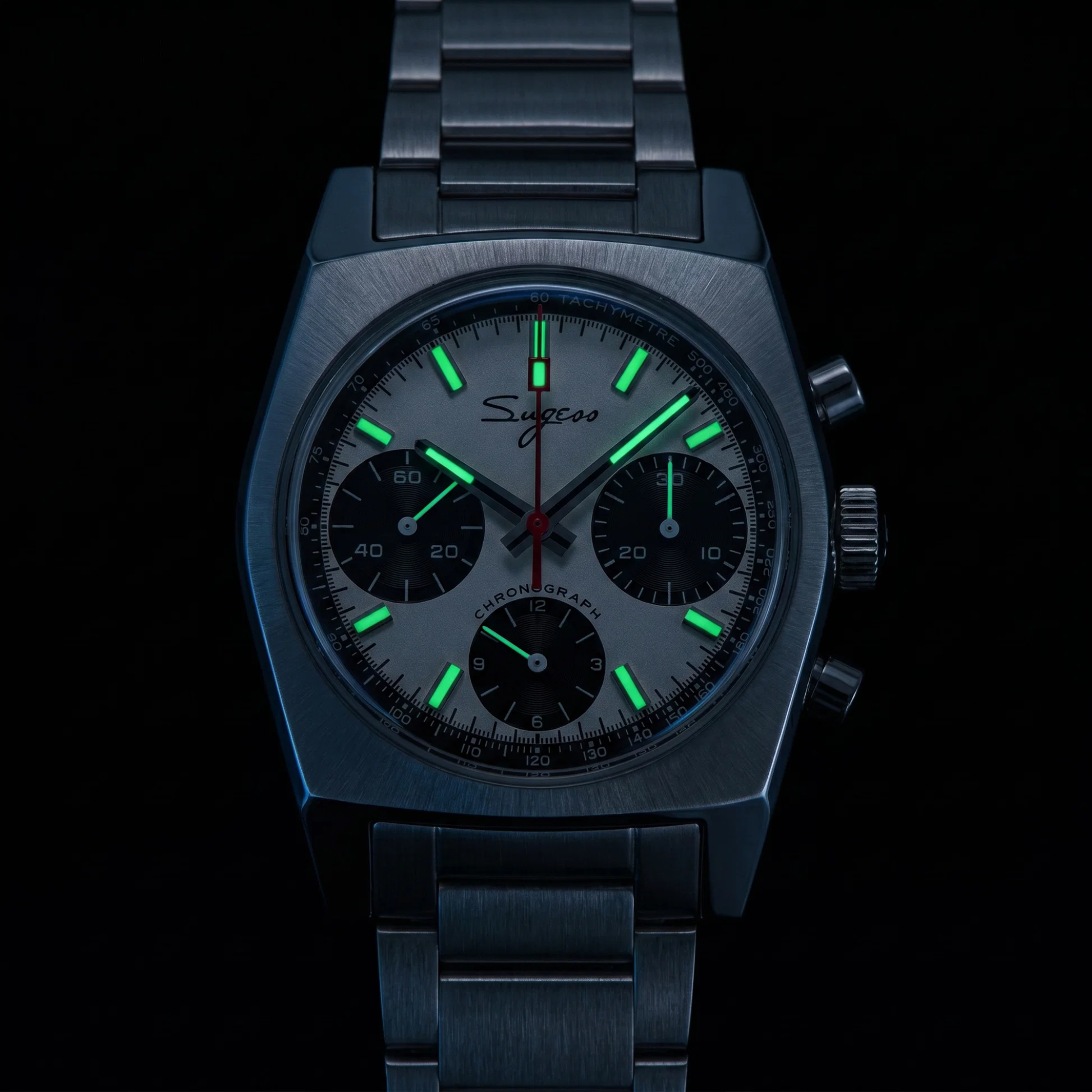 Sugess Chrono Heritage S419 Chronograph Panda Dial