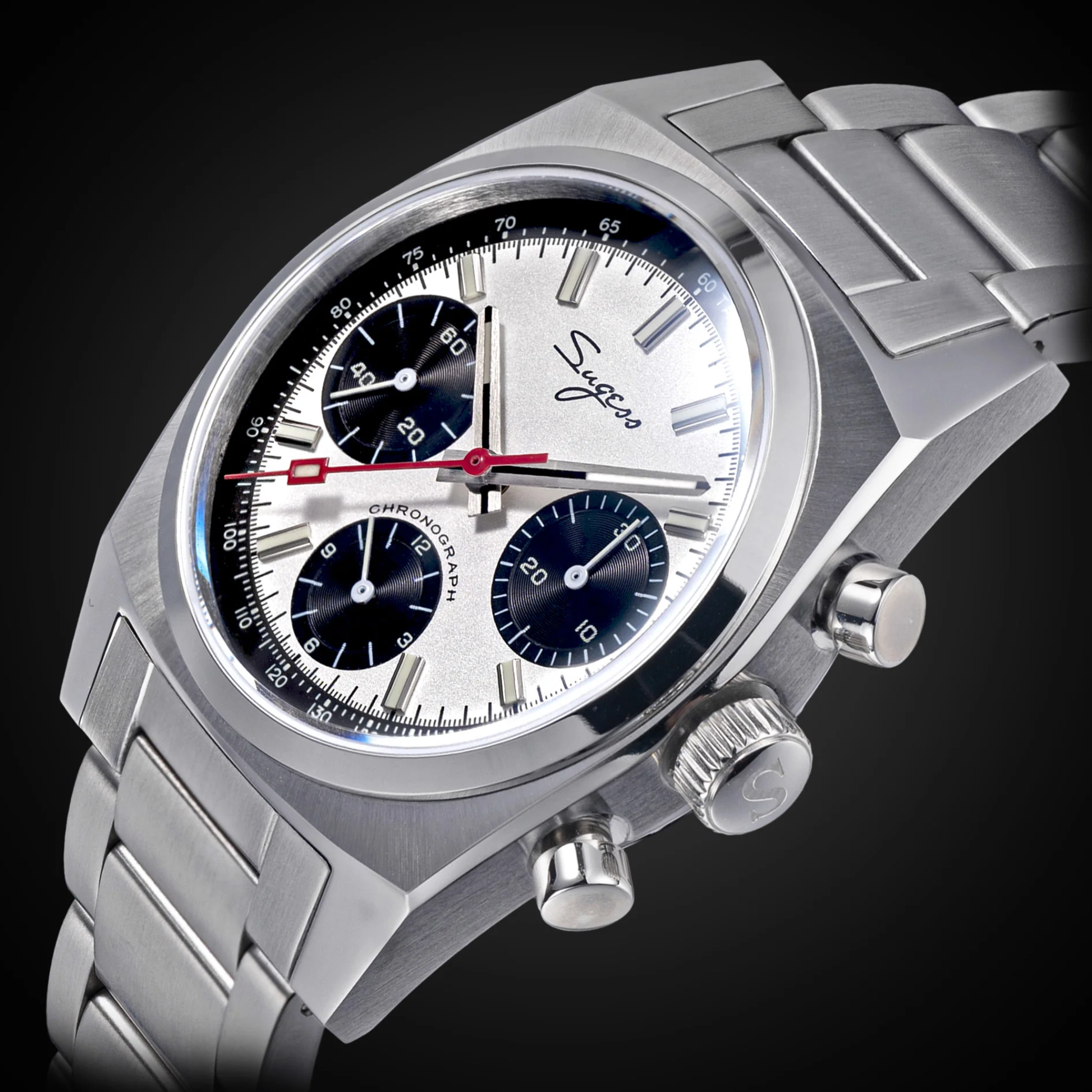Sugess Chrono Heritage S419 Chronograph Panda Dial