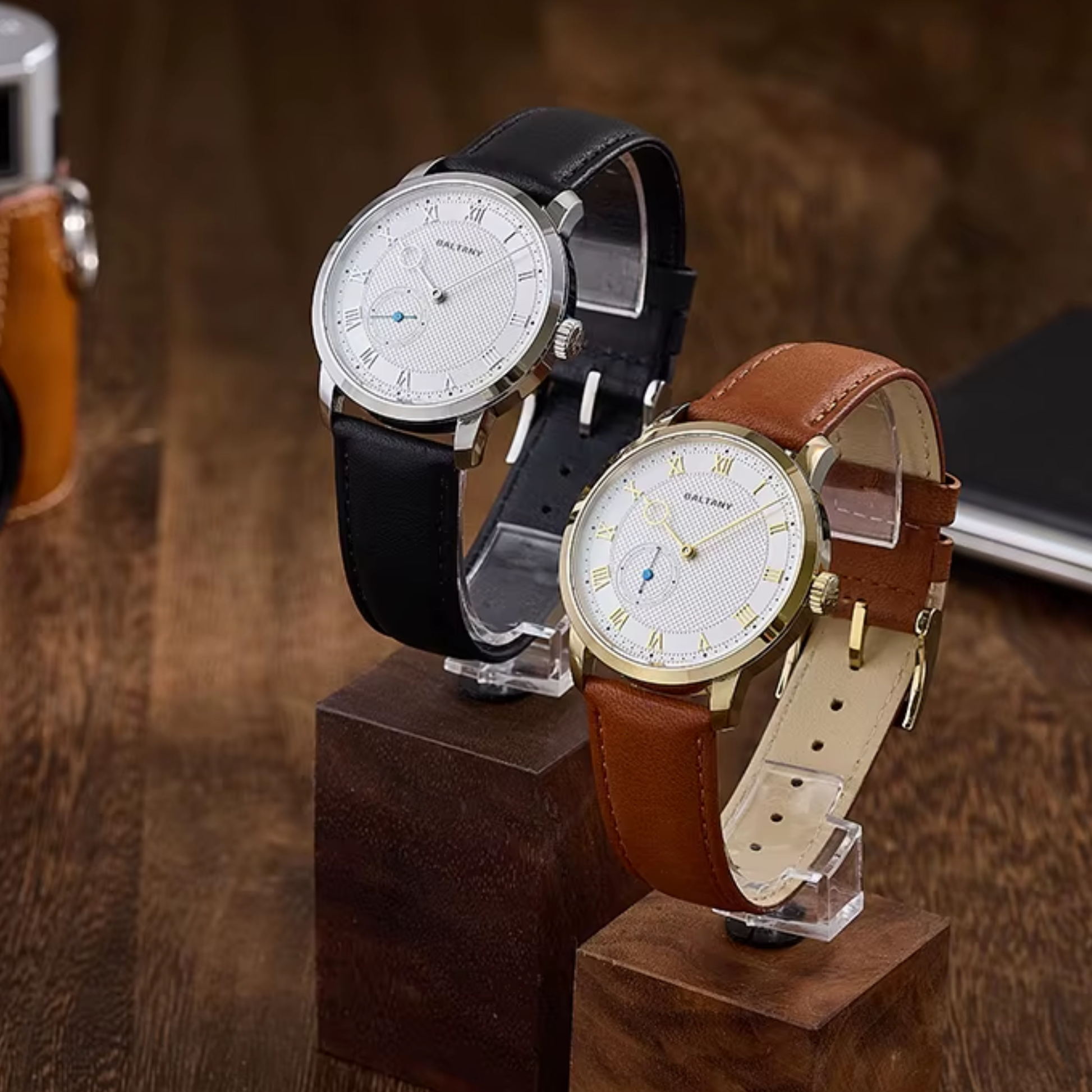 Baltany Vintage Micro Rotor Automatic Watch Men Exhibition Caseback S4099 Wristwatch 38MM