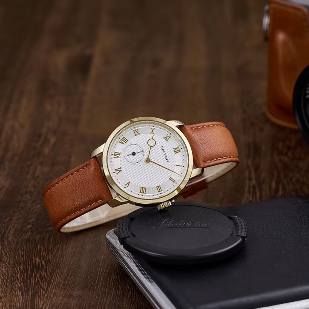 Baltany Vintage Micro Rotor Automatic Watch Men Exhibition Caseback S4099 Wristwatch 38MM
