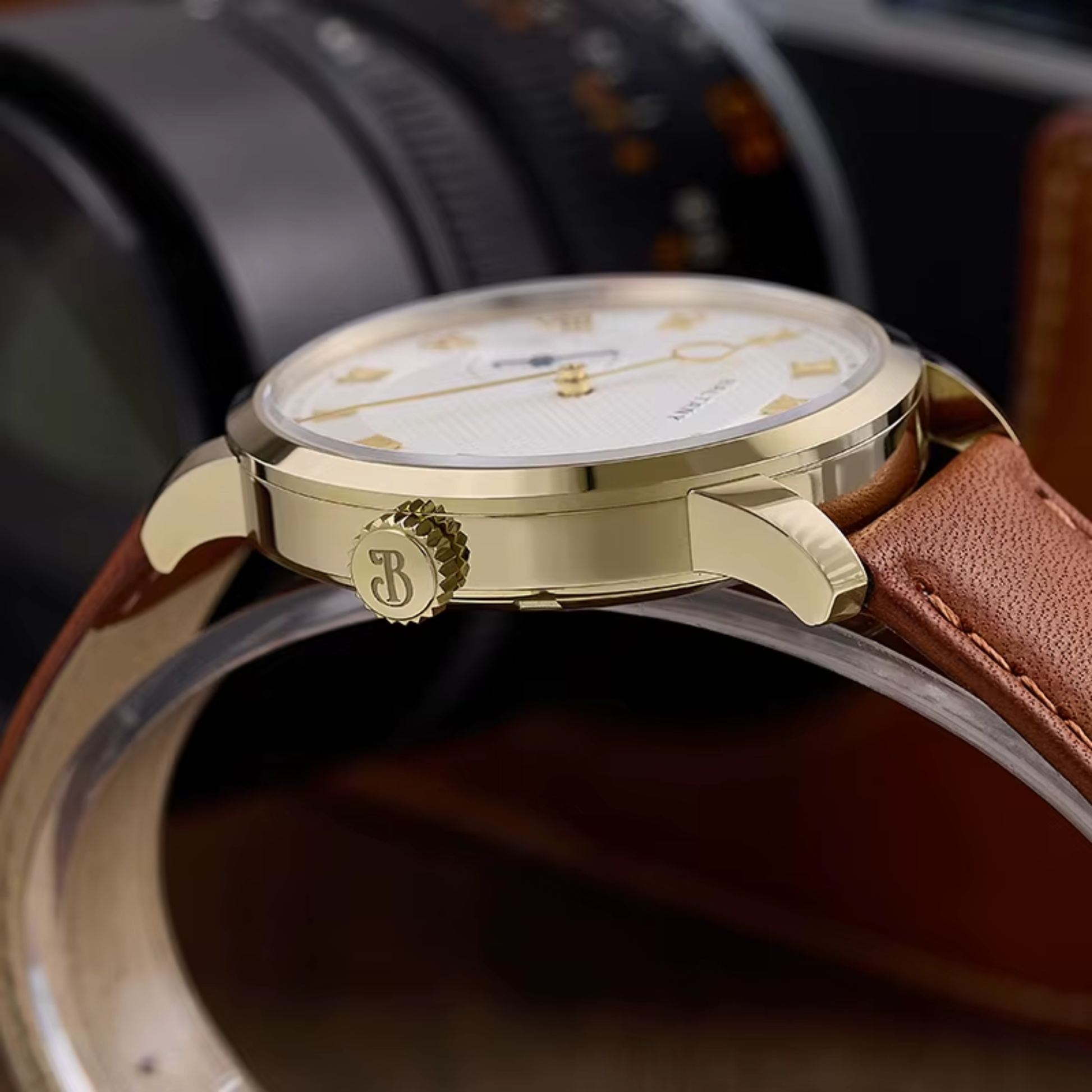 Baltany Vintage Micro Rotor Automatic Watch Men Exhibition Caseback S4099 Wristwatch 38MM