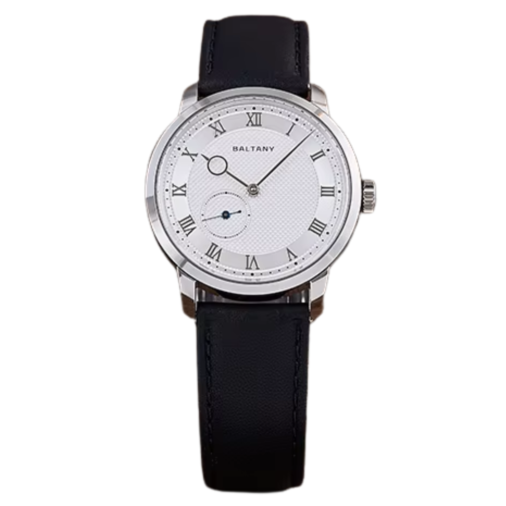 Baltany Vintage Micro Rotor Automatic Watch Men Exhibition Caseback S4099 Wristwatch 38MM